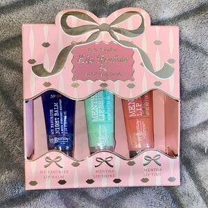 BNIB Bath & Body Works Lip Routine Set - Blue, Green, Pink, Orange